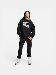Nike Black Oversized Swoosh Logo Sweatshirt - Image 3 of 5