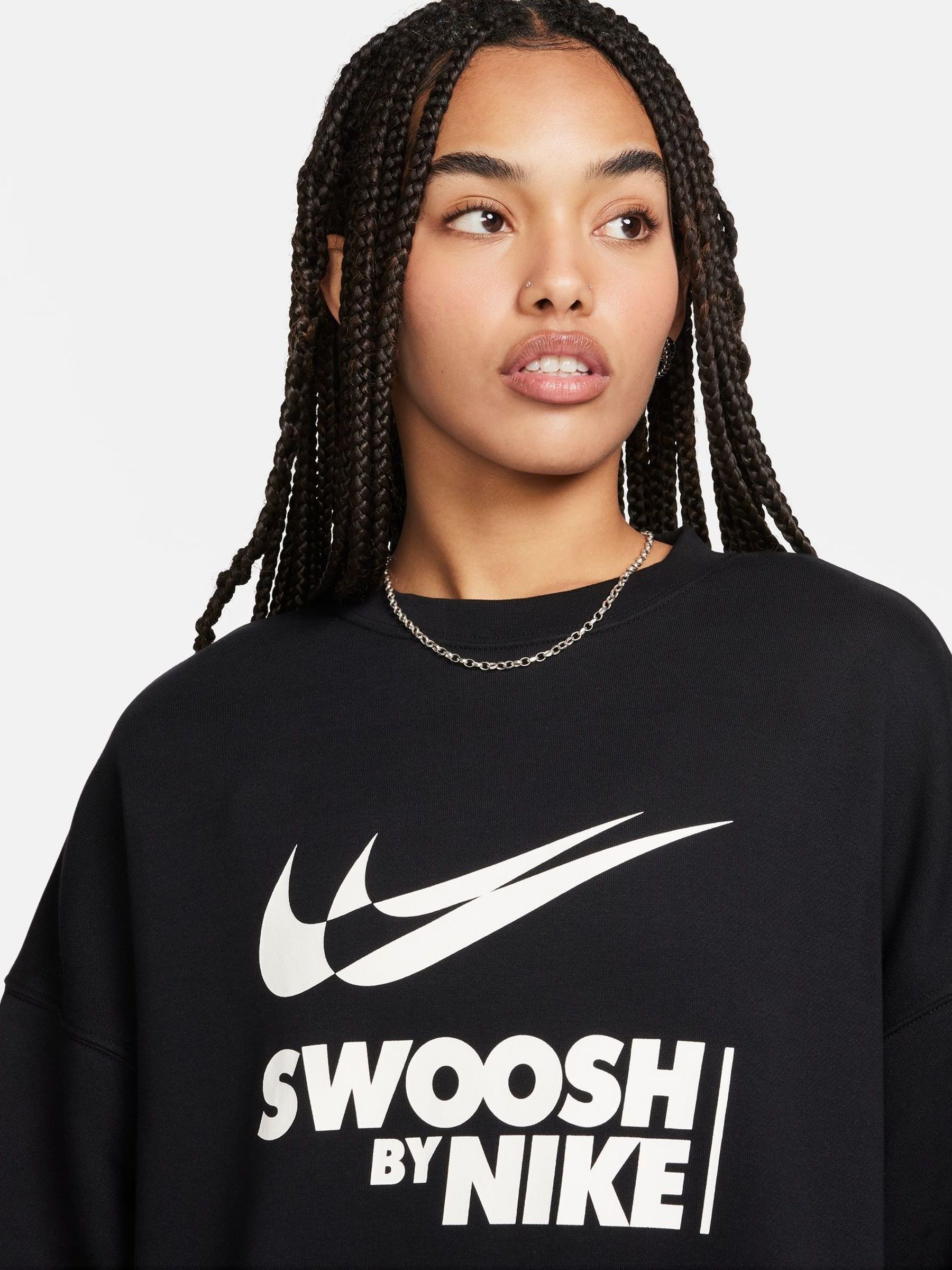 Nike swoosh logo sweatshirt top