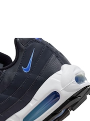 Nike Black/Blue Air Max 95 Trainers - Image 10 of 10