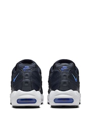 Nike Black/Blue Air Max 95 Trainers - Image 5 of 10