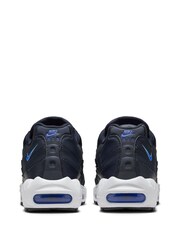 Nike Black/Blue Air Max 95 Trainers - Image 6 of 10