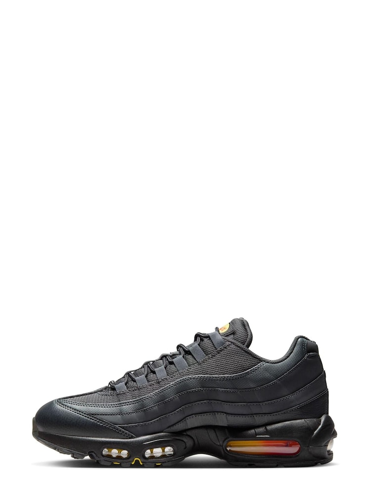 Nike Grey/Orange Air Max 95 Trainers - Image 5 of 11