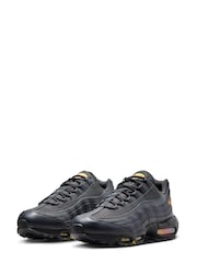 Nike Grey/Orange Air Max 95 Trainers - Image 6 of 11