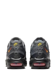 Nike Grey/Orange Air Max 95 Trainers - Image 7 of 11