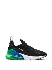 Nike Black/Light Blue Air Max 270 Youth Trainers - Image 1 of 10