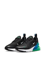 Nike Black/Light Blue Air Max 270 Youth Trainers - Image 5 of 10