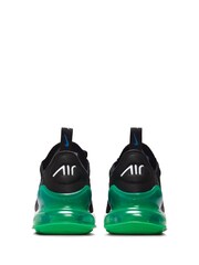 Nike Black/Light Blue Air Max 270 Youth Trainers - Image 6 of 10
