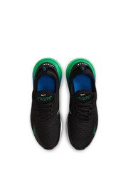 Nike Black/Light Blue Air Max 270 Youth Trainers - Image 7 of 10