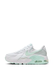 Nike White/ Green Air Max Excee Trainers - Image 3 of 8