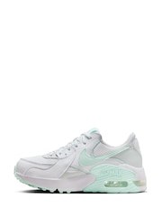 Nike White/ Green Air Max Excee Trainers - Image 5 of 8