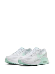 Nike White/ Green Air Max Excee Trainers - Image 6 of 8