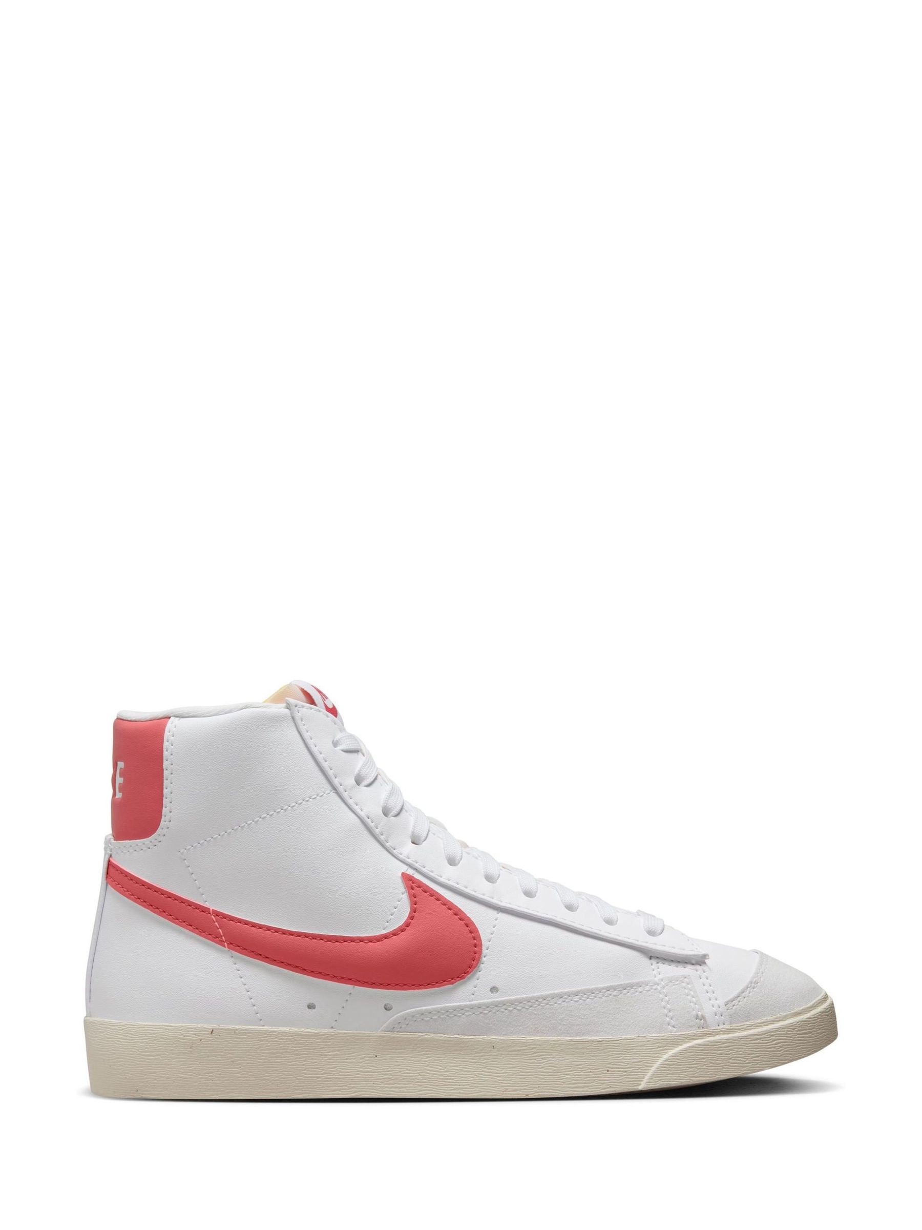 nike blazer high white red