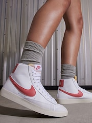 Белый/красный - Кроссовки Nike Blazer Mid  - Image 11 of 13