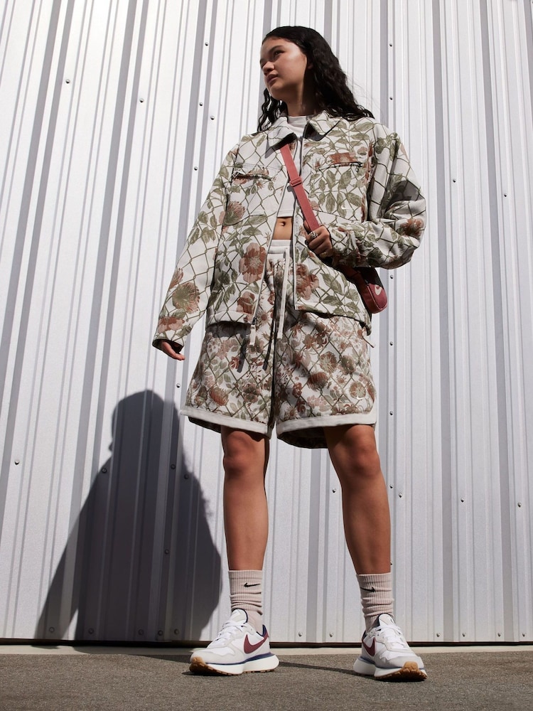 Off White/Rouge - Baskets Nike Phoenix gaufrées - Image 4 of 12