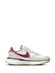 Off White/Roșu - Nike Phoenix Waffle Trainers - Image 7 of 12