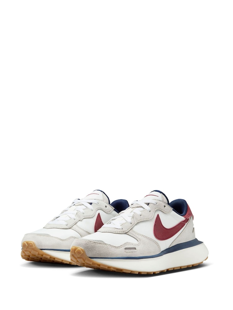 Off White/Rouge - Baskets Nike Phoenix gaufrées - Image 9 of 12