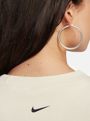Nike Cream Oversized Swoosh Logo Sweatshirt - Image 5 of 5