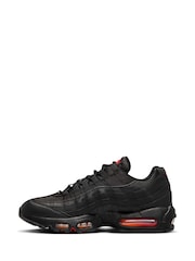 Nike Red/Black Air Max 95 Trainers - Image 3 of 9
