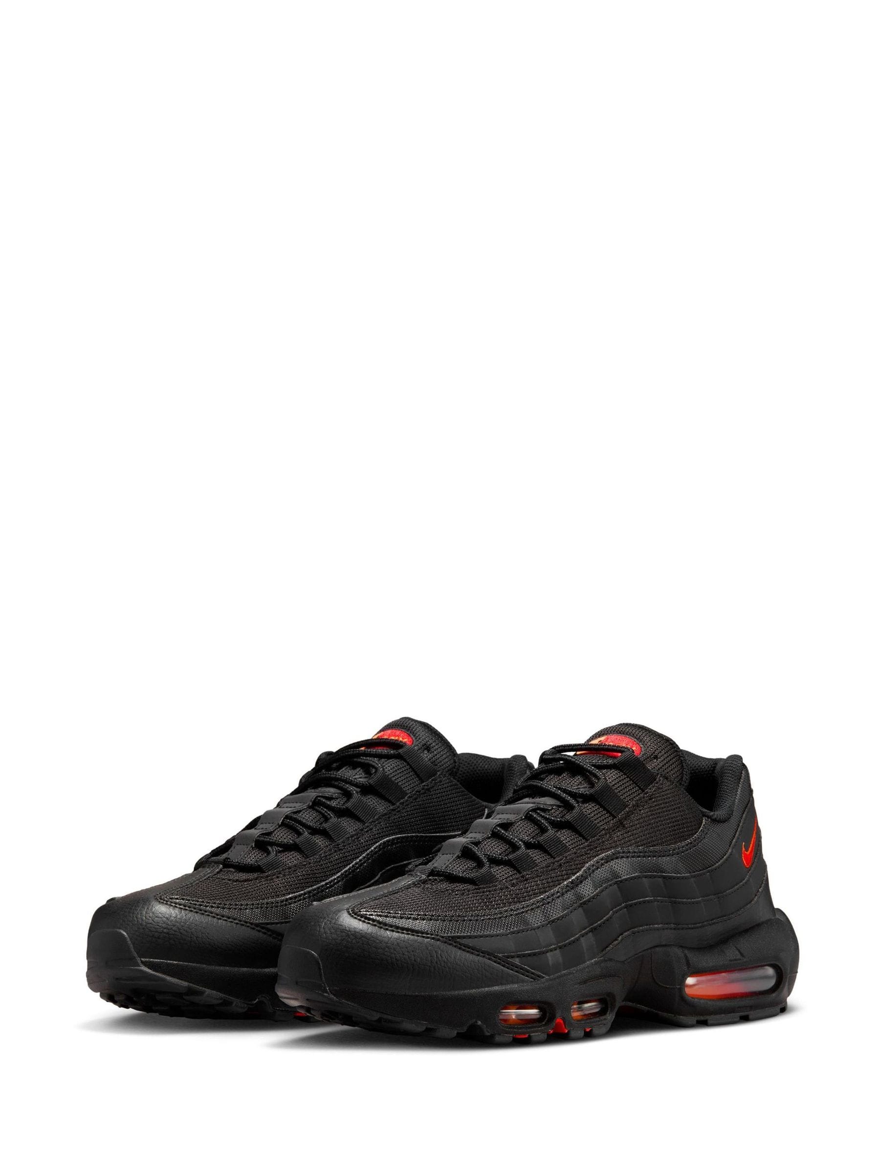 Buy Nike Red Black Air Max 95 Trainers from Next Luxembourg