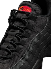 Nike Red/Black Air Max 95 Trainers - Image 9 of 9