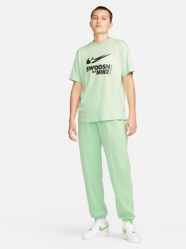 Nike Green Oversized Swoosh Logo T-Shirt - Image 2 of 5