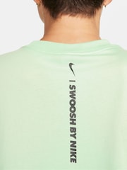 Nike Green Oversized Swoosh Logo T-Shirt - Image 5 of 5