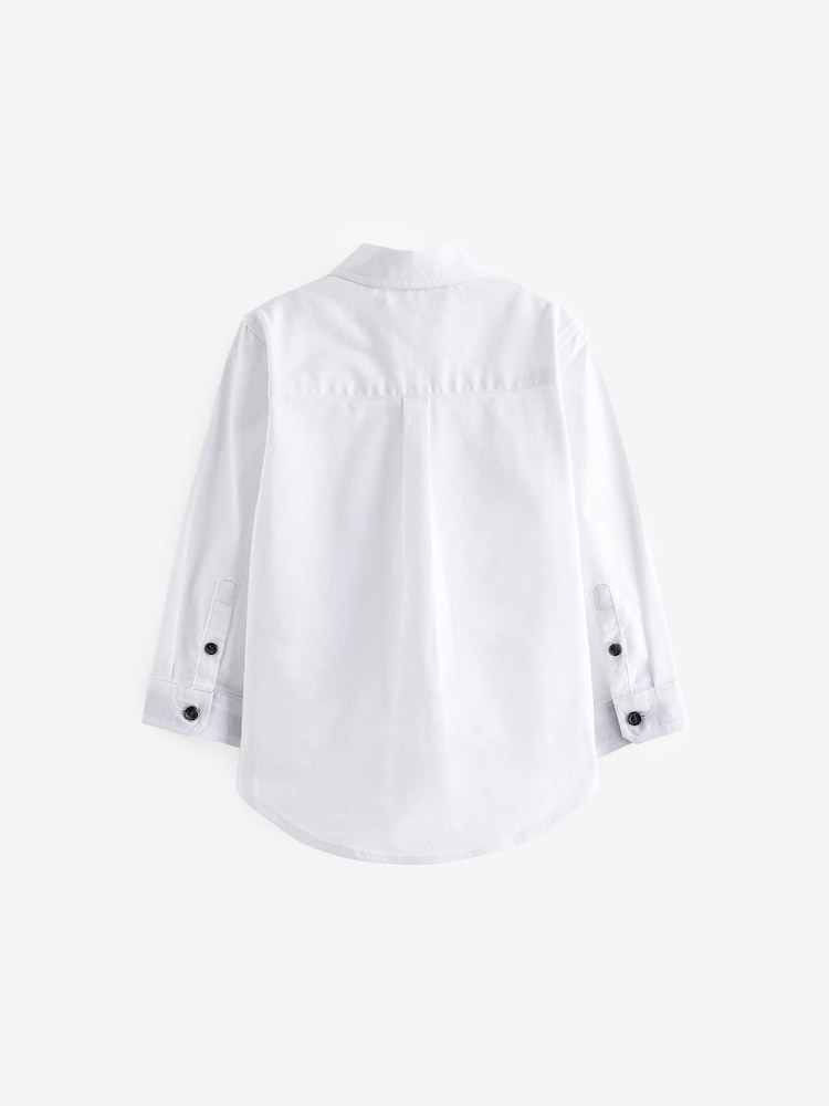 White Long Sleeve Oxford Shirt (3mths-7yrs) - Image 2 of 4