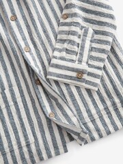 Navy/White Long Sleeves Stripe Hooded Shirt (3mths-7yrs) - Image 8 of 8