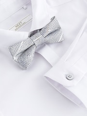White Long Sleeve Shirt And Bow Tie Set (3mths-7yrs) - Image 1 of 8