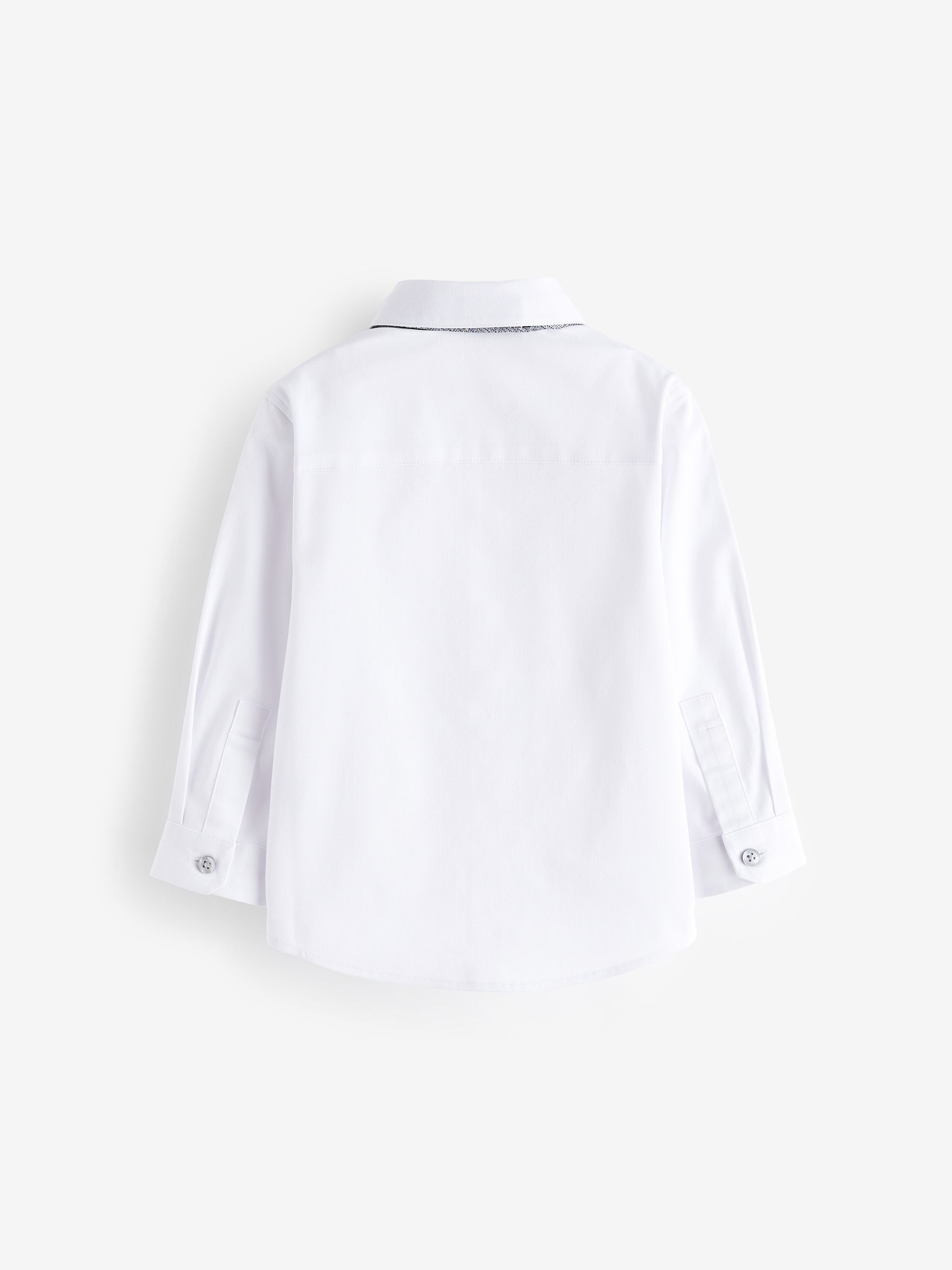 Buy White Long Sleeve Shirt And Bow Tie Set (3mths-7yrs