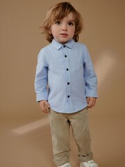 Blue Long Sleeve Oxford Shirt (3mths-7yrs) - Image 1 of 7
