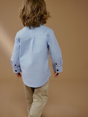 Blue Long Sleeve Oxford Shirt (3mths-7yrs) - Image 2 of 7