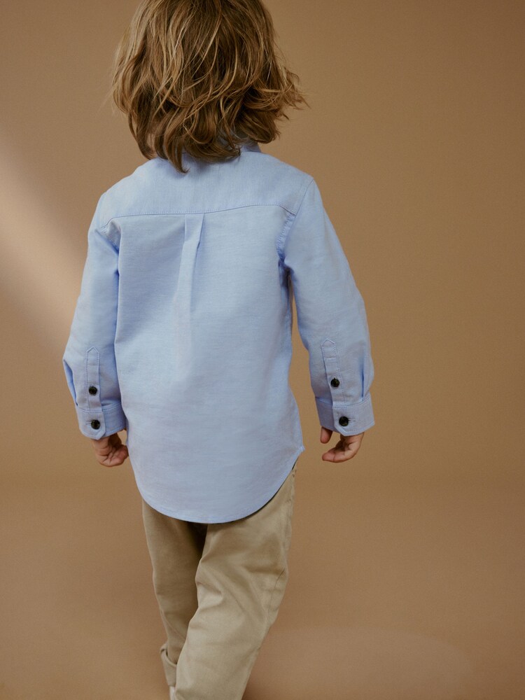 Blue Long Sleeve Oxford Shirt (3mths-7yrs) - Image 2 of 7
