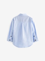 Blue Long Sleeve Oxford Shirt (3mths-7yrs) - Image 5 of 7