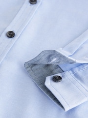 Blue Long Sleeve Oxford Shirt (3mths-7yrs) - Image 7 of 7