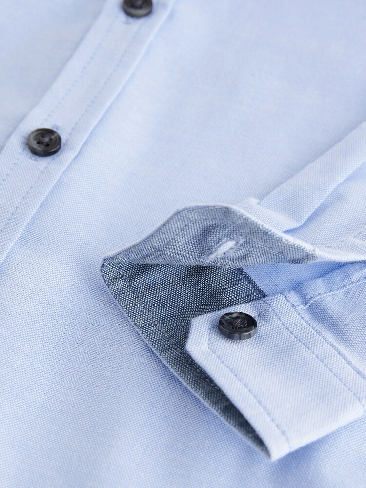 Blue Long Sleeve Oxford Shirt (3mths-7yrs) - Image 7 of 7