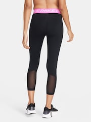 Nike Black/Pink 365 Cropped Leggings - Image 2 of 6