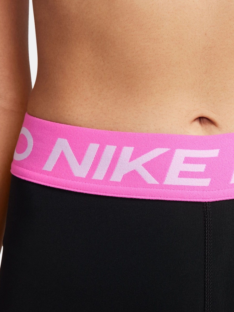 Nike Black/Pink 365 Cropped Leggings - Image 5 of 6
