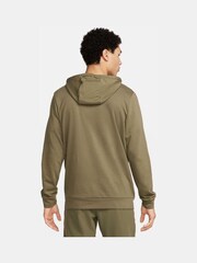 Nike Olive Green Dri-FIT Zip-Up Training Hoodie - Image 2 of 6