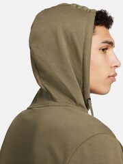 Nike Olive Green Dri-FIT Zip-Up Training Hoodie - Image 5 of 6