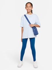 Nike Bright Blue Favourites High Waisted Leggings - Image 3 of 4