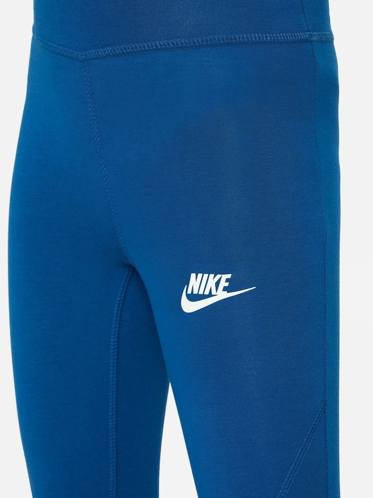 Nike Bright Blue Favourites High Waisted Leggings - Image 4 of 4