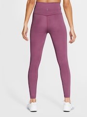 Nike Dark Pink Yoga High-Waisted 7/8 Leggings - Image 2 of 2
