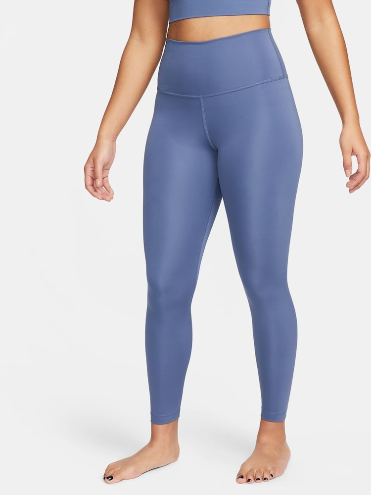 Nike Blue Yoga High-Waisted 7/8 Leggings - Image 1 of 5