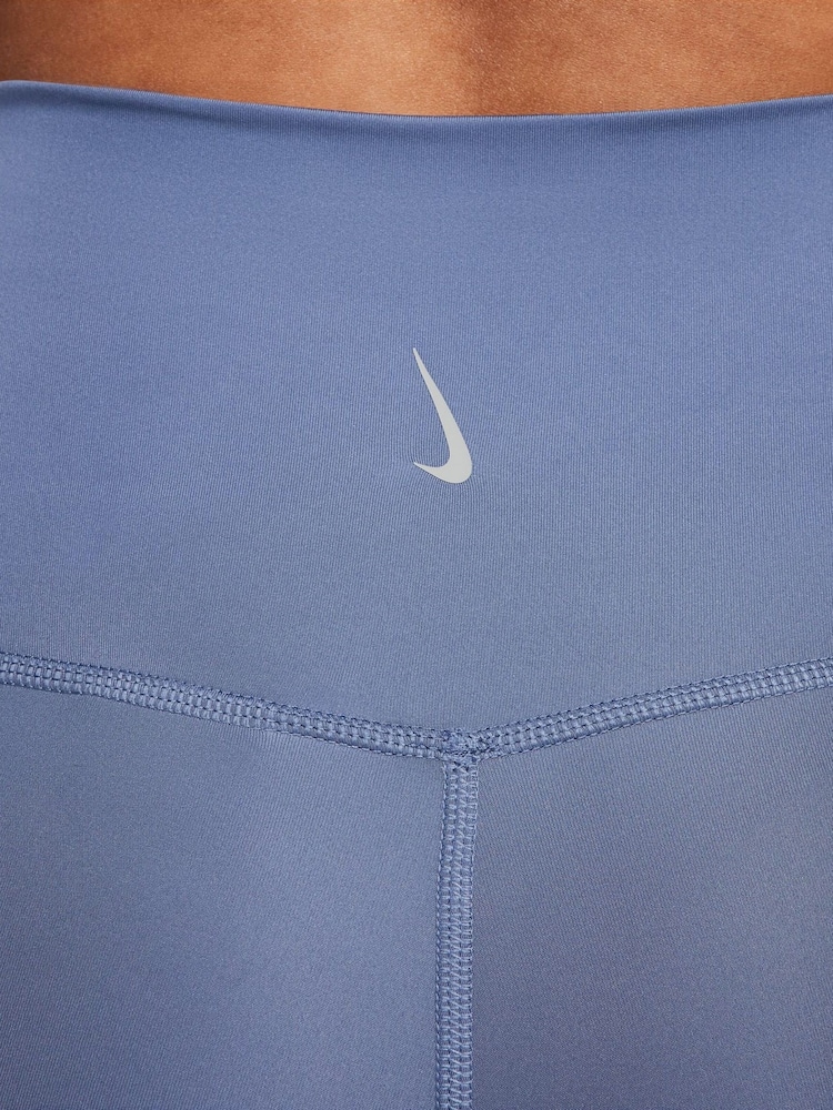 Nike Blue Yoga High-Waisted 7/8 Leggings - Image 5 of 5