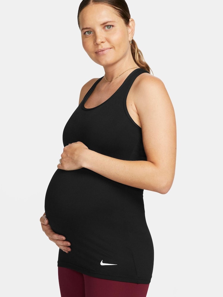 Nike Black Maternity Dri-FIT Vest Top - Image 1 of 4