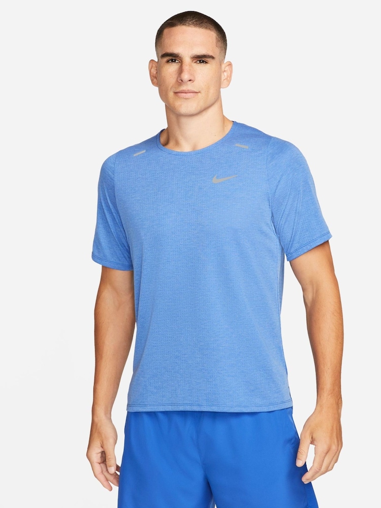Nike Blue Rise 365 Running Top - Image 1 of 8