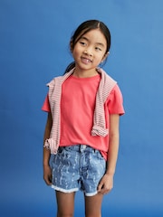 Destroy Regular Length Frayed Edge Shorts (3-16yrs) - Image 1 of 7