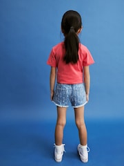 Destroy Regular Length Frayed Edge Shorts (3-16yrs) - Image 3 of 7