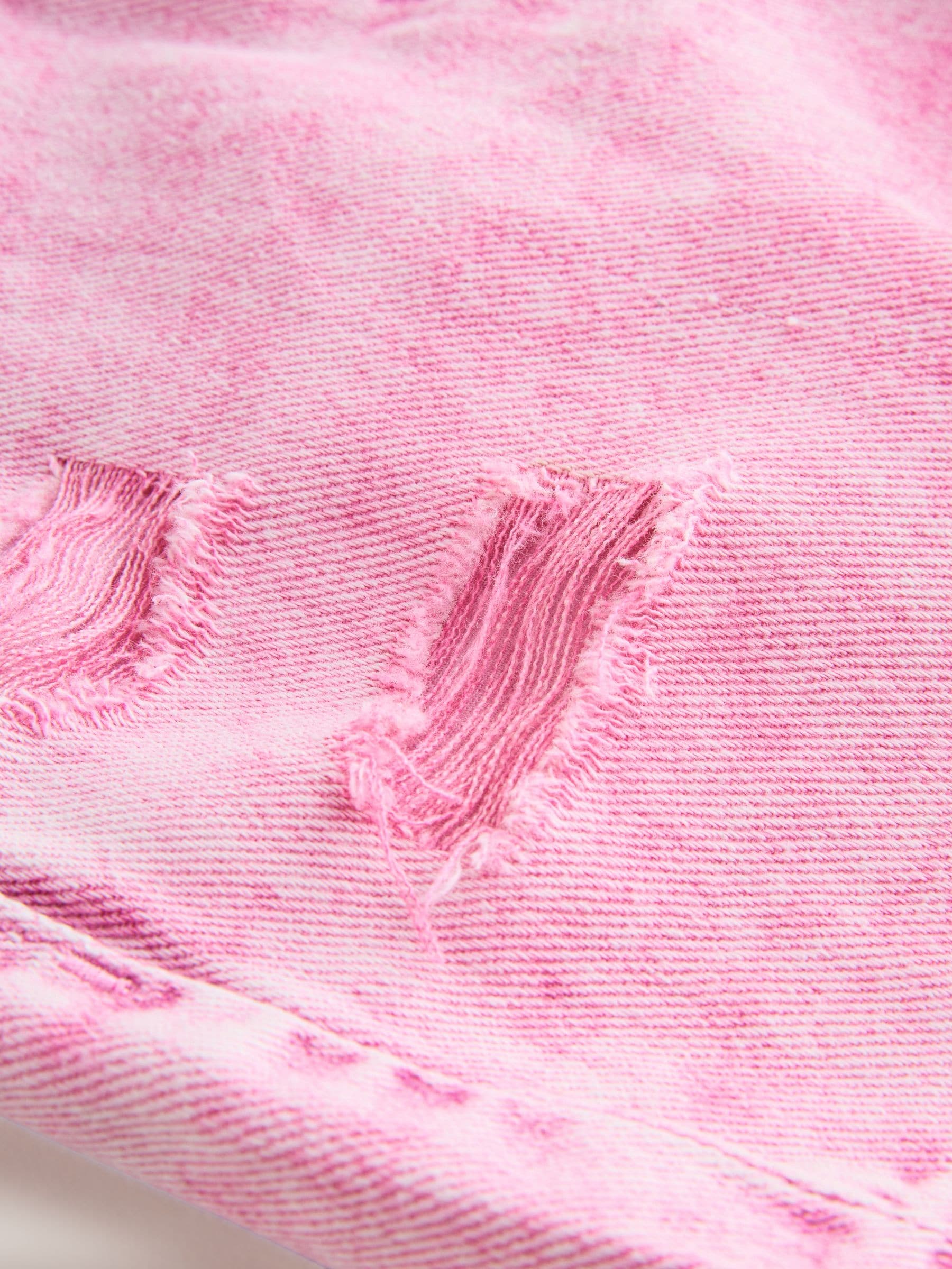 Buy Pink 100% Cotton Frayed Edge Distressed Shorts (3-16yrs) from